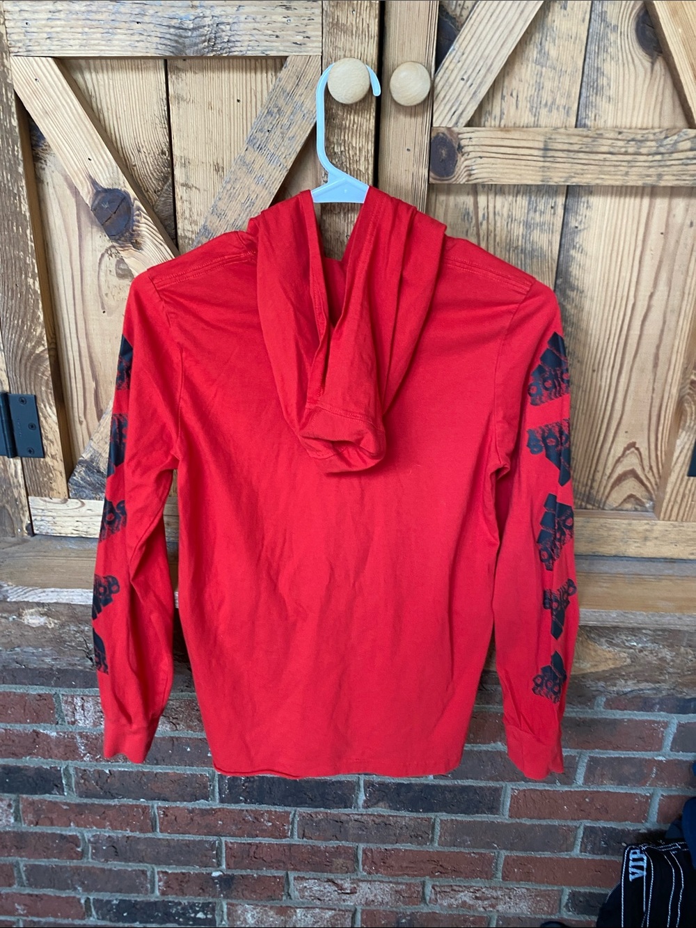 Adidas boys Red Crewneck Hoodie Long-Sleeve Shirt size medium 10-12. Regular fit - Picture 12 of 14